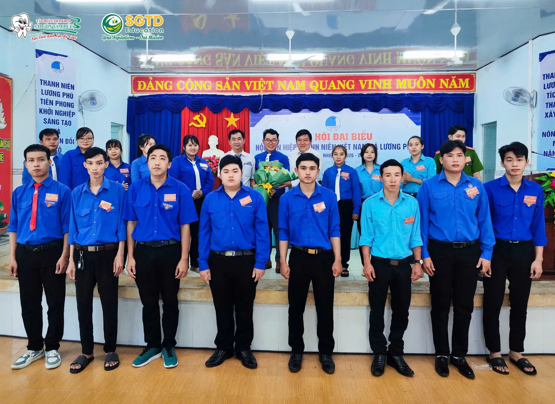 Thư cảm ơn từ Ủy ban Hội Liên hiệp Thanh niên xã Lương Phú gửi SGTD Education