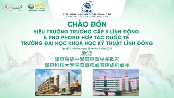 Đón Tiếp Đoàn Trường Lĩnh Đông – Thắt Chặt Hợp Tác Quốc Tế cùng SGTD Education