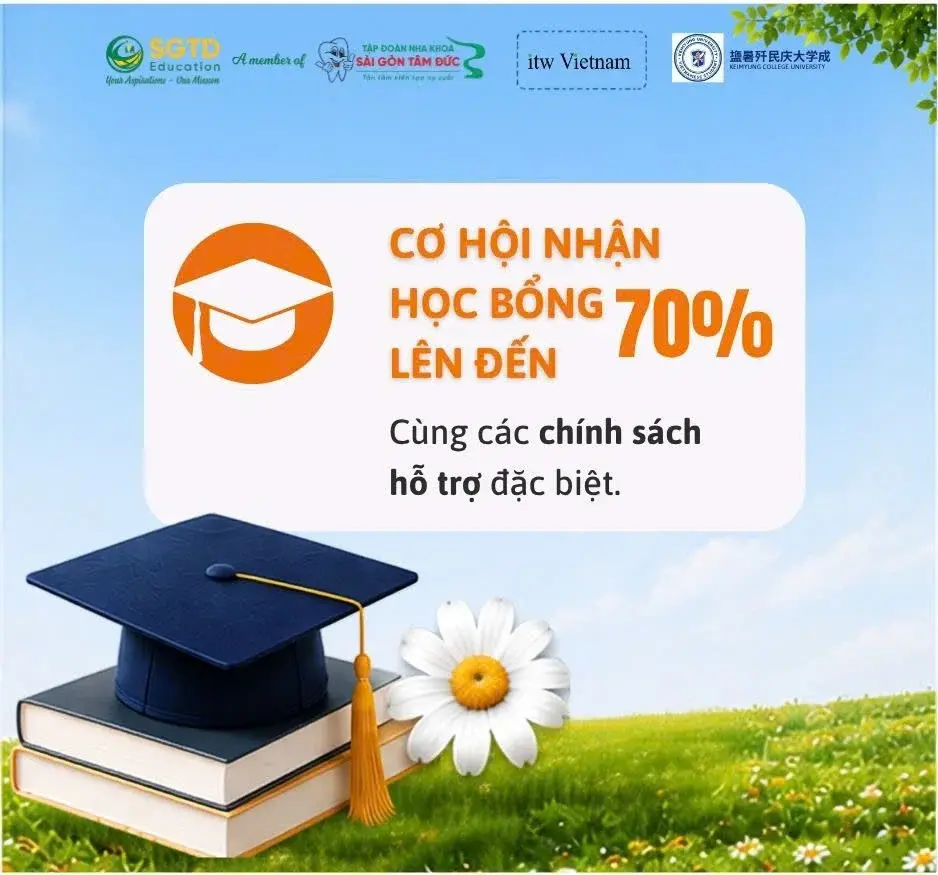 Thông tin cơ hội nhận học bổng lên đến 70% cùng các chính sách hỗ trợ đặc biệt tại GO! KOREA 2026