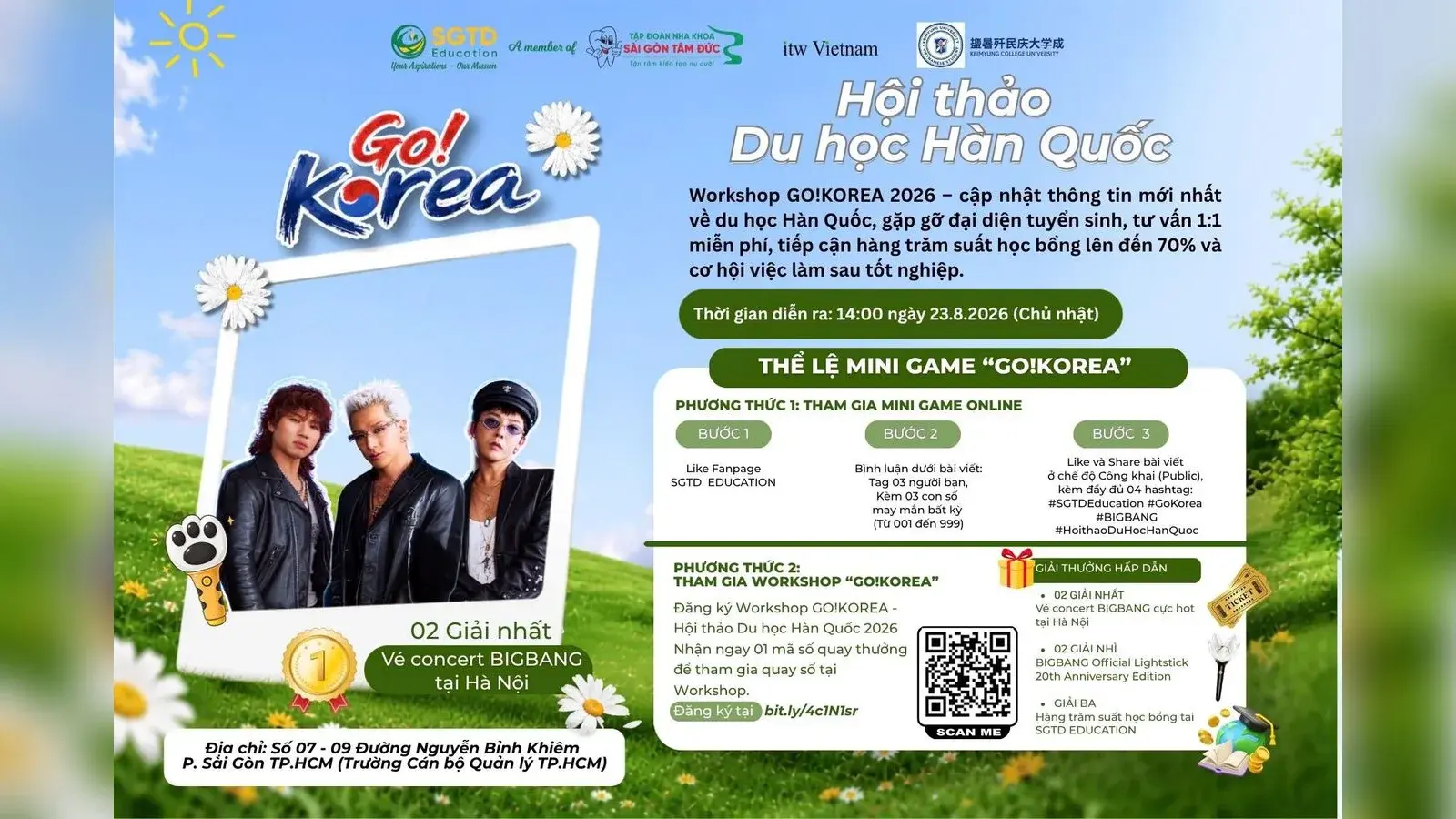 GO! KOREA 2026 – Hội thảo Du học Hàn Quốc tại TP.HCM