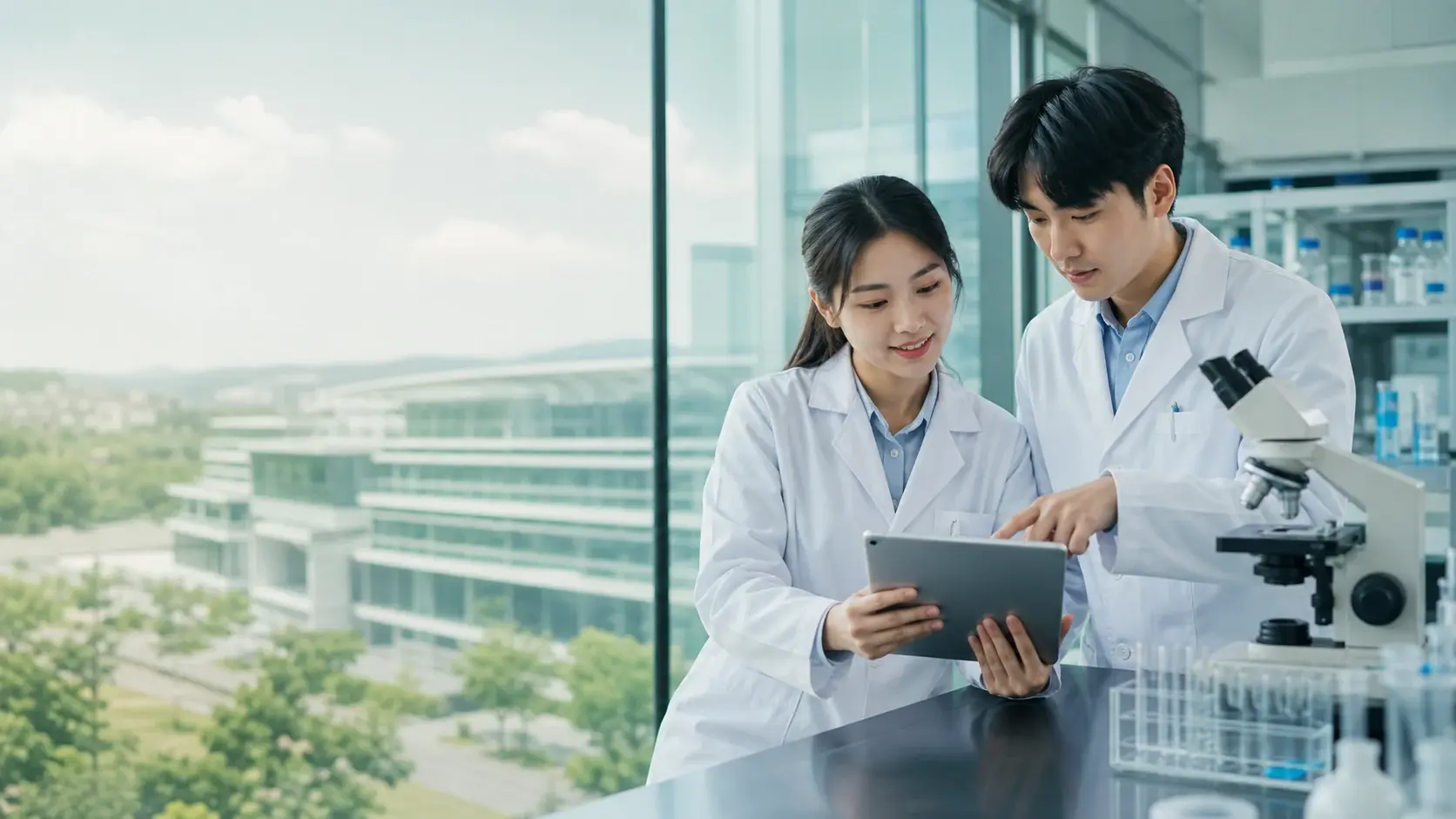 Nghiên cứu sinh Y Dược trong phòng thí nghiệm hiện đại tại Đài Loan