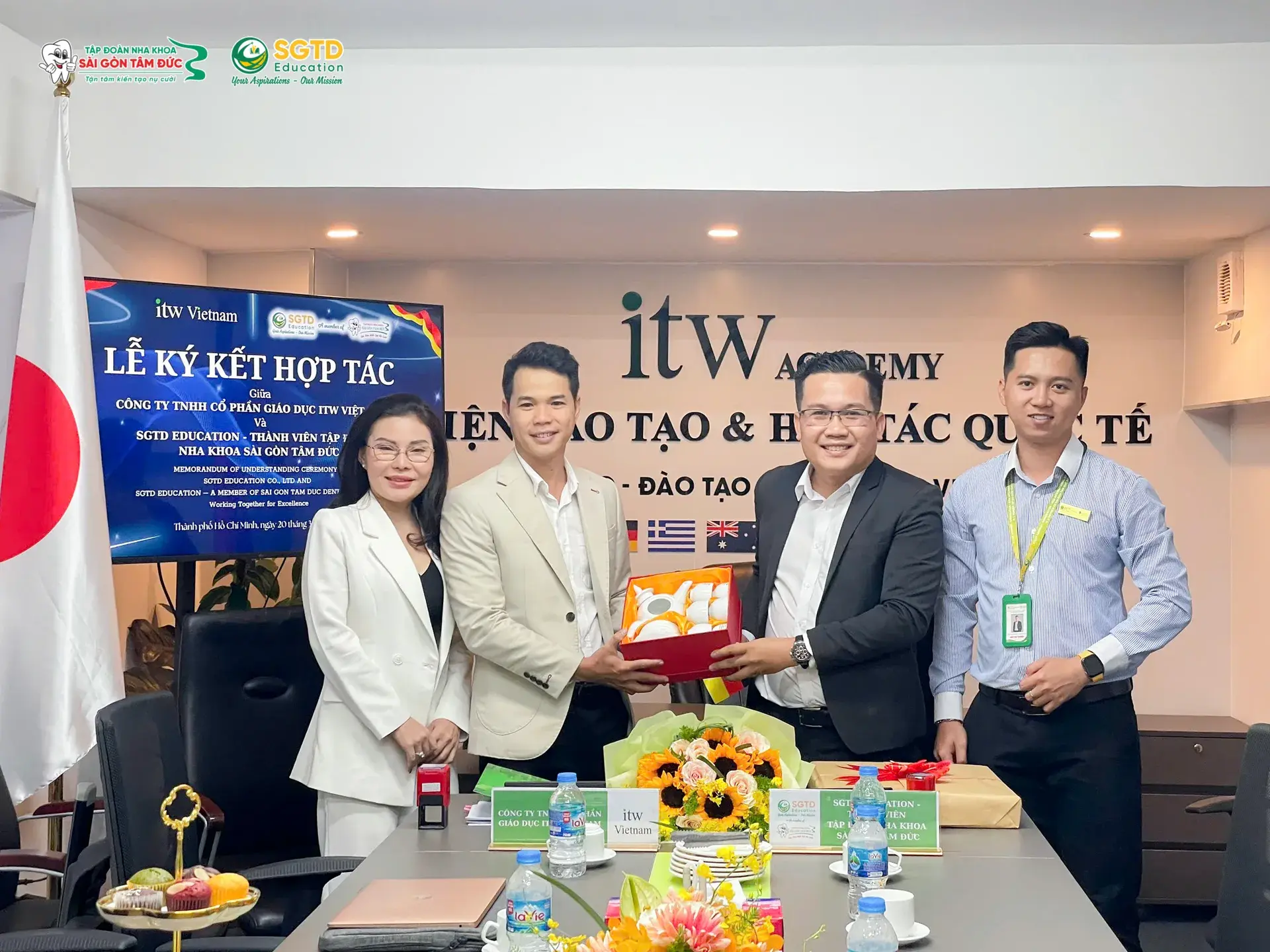 Lễ ký kết hợp tác giáo dục quốc tế của SGTD