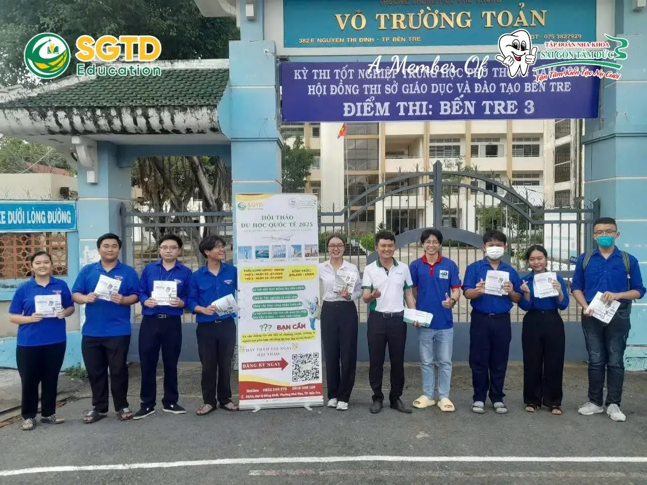 Gian tiếp sức tại một điểm trường khác trong tỉnh