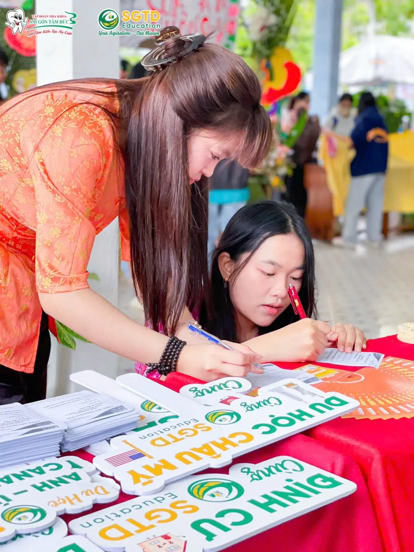 Gian tư vấn du học của SGTD Education tại ngày hội
