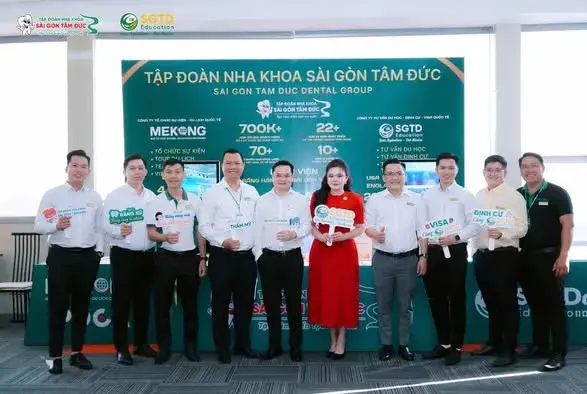 Khu vực giới thiệu chương trình của SGTD Education tại sự kiện