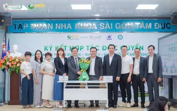 Khu vực đón tiếp đại biểu và học sinh tham dự chương trình