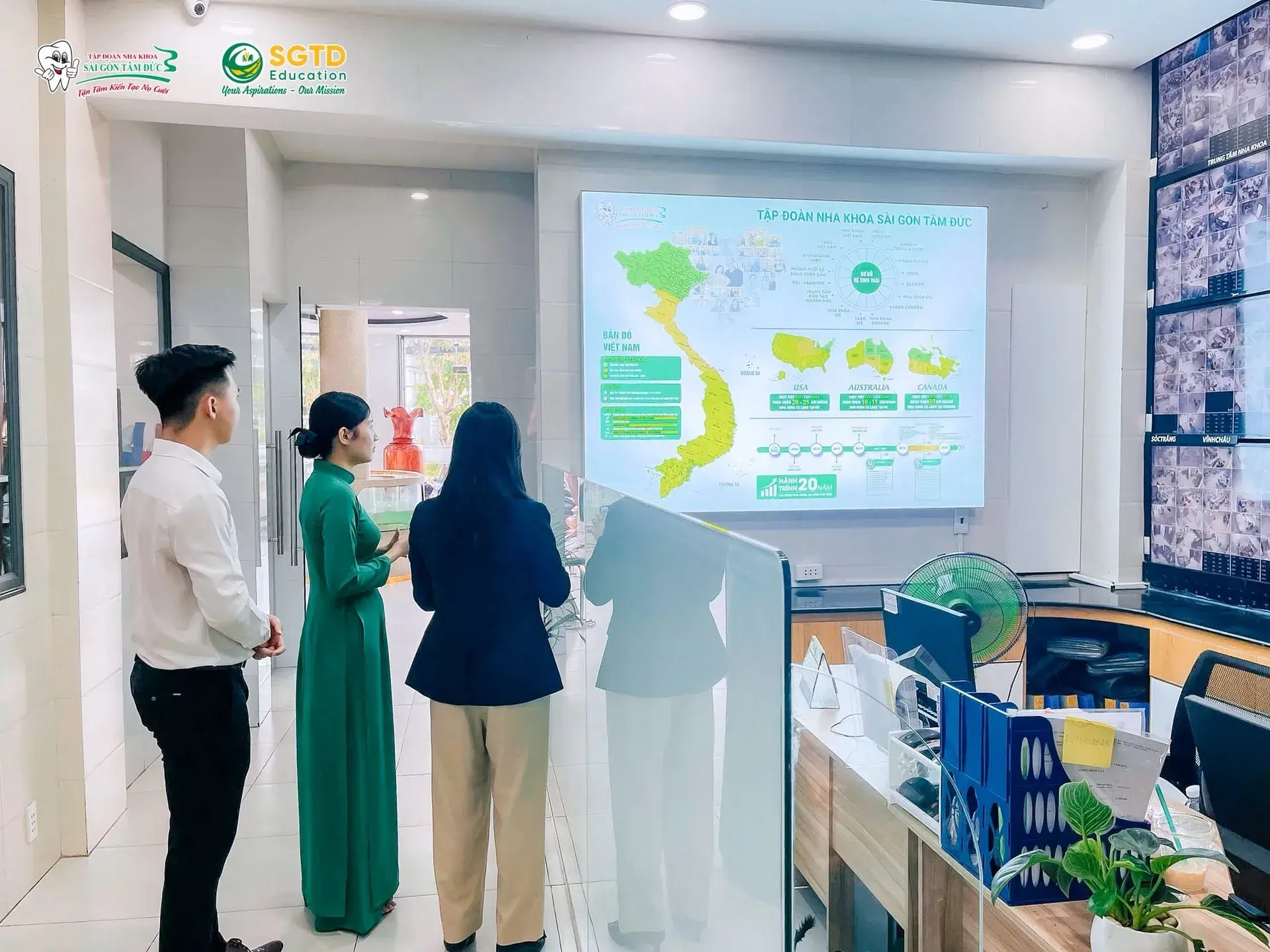Giới thiệu các khu vực phục vụ khách hàng trong hệ thống