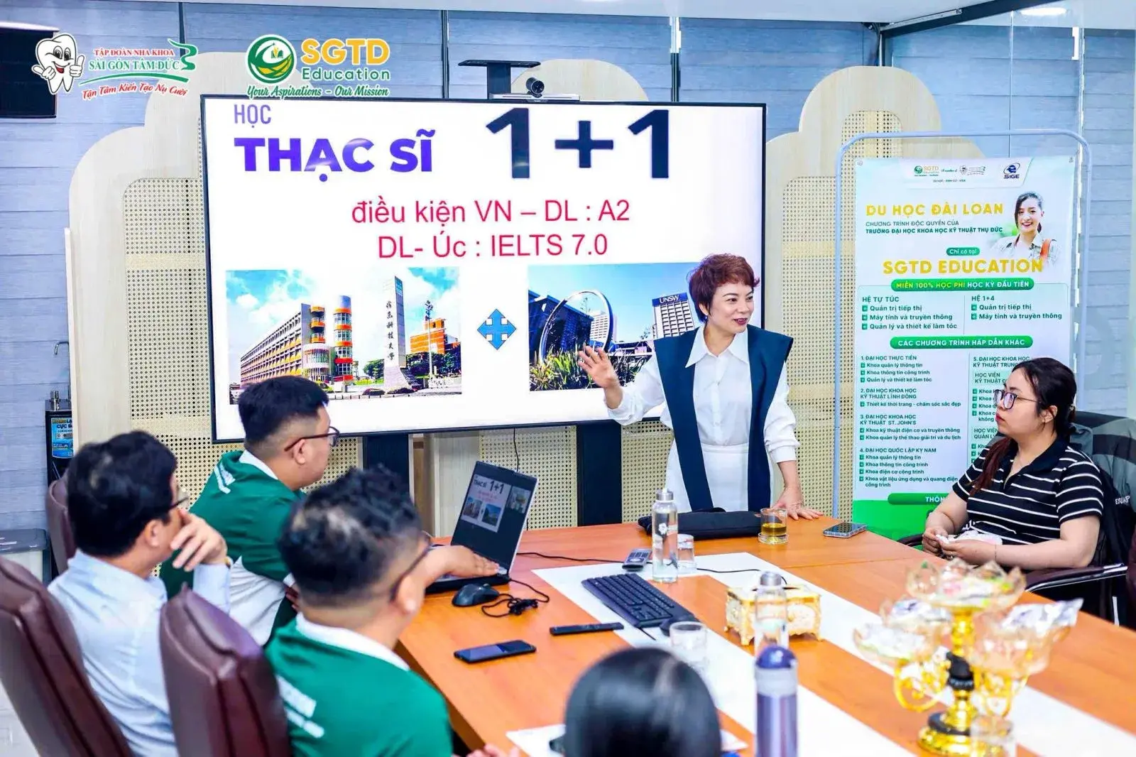 Màn hình giới thiệu lộ trình du học Đài Loan 2026