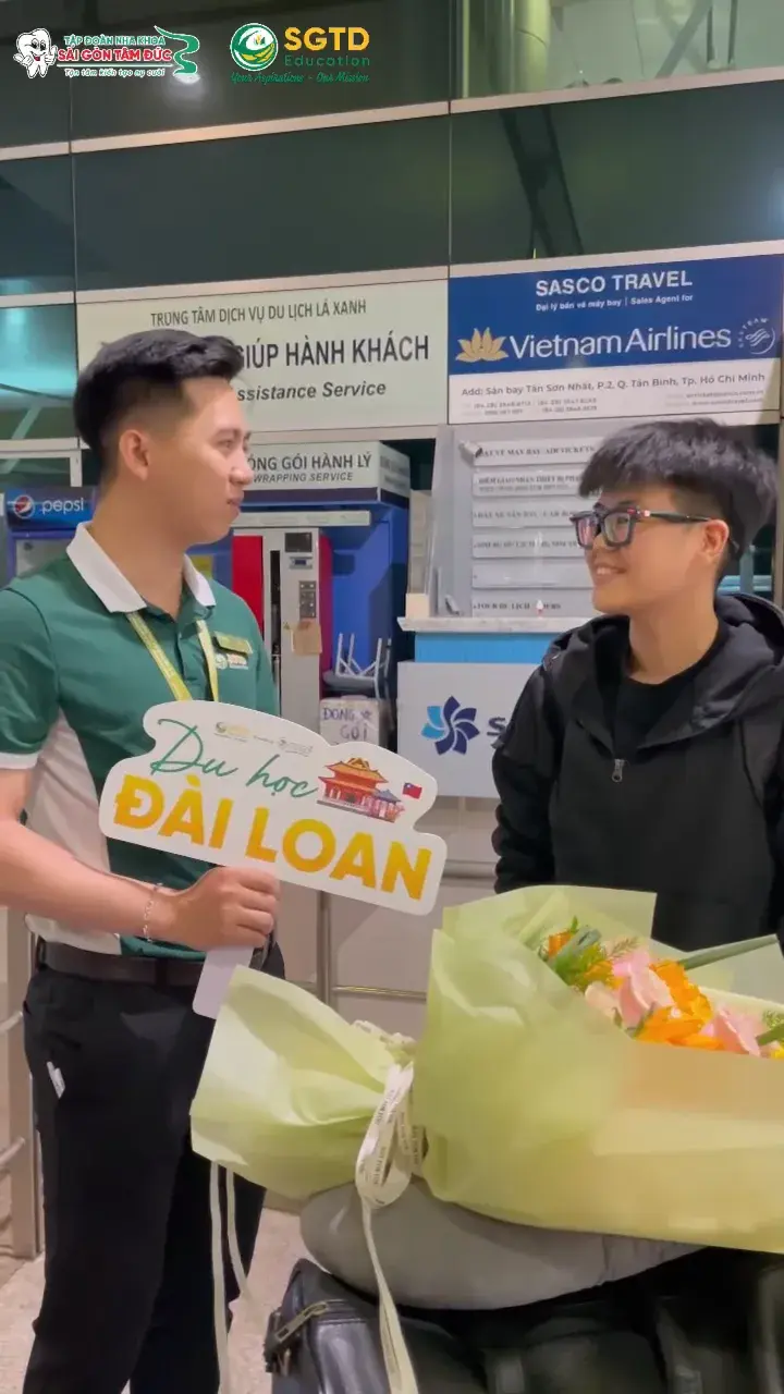 Khung hình từ video — Trần Quỳnh Như cất cánh du học Đài Loan
